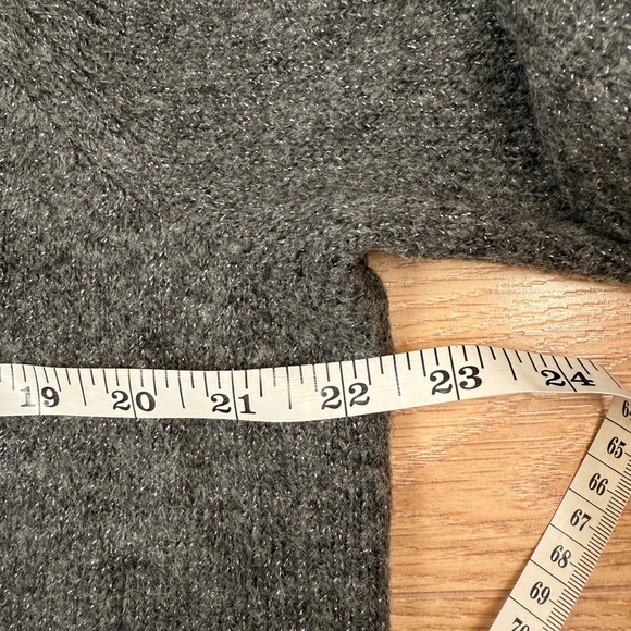 REITMANS - Shimmery Dark Gray Cable Knit Sweater - Picture 6 of 7